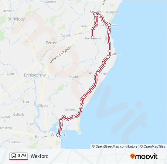 379 Bus Line Map