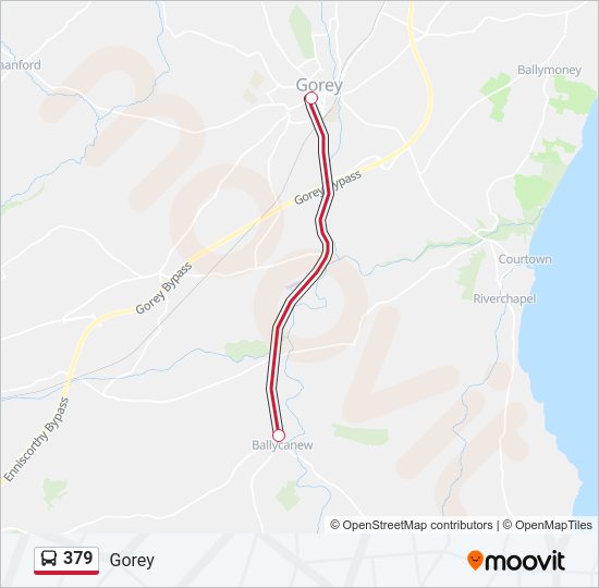 379 Bus Line Map