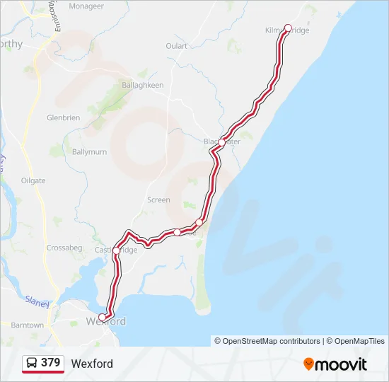 379 Bus Line Map