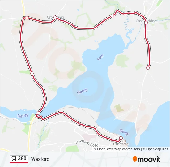 380 Bus Line Map