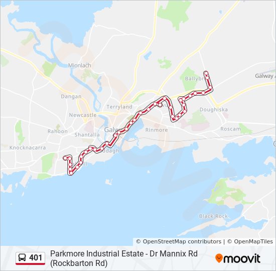 401 Route: Schedules, Stops & Maps - Parkmore Industrial Estate - Dr ...