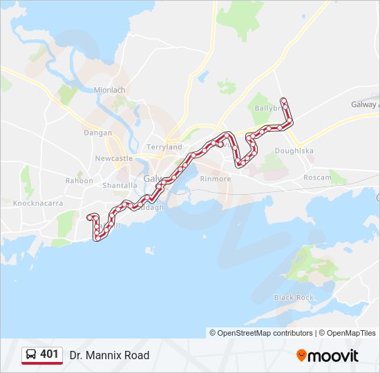 401 Bus Line Map