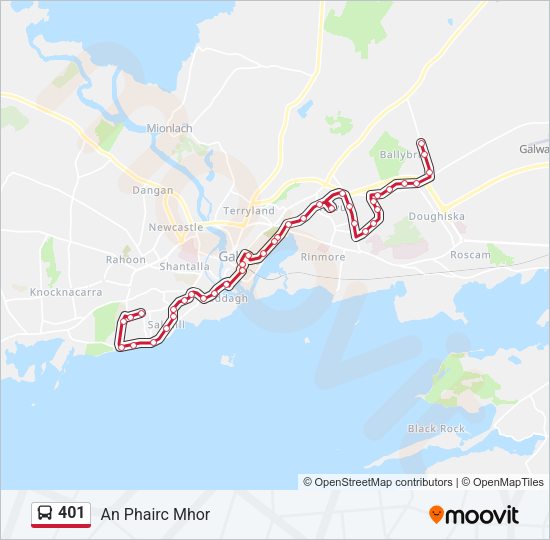 401 Bus Line Map