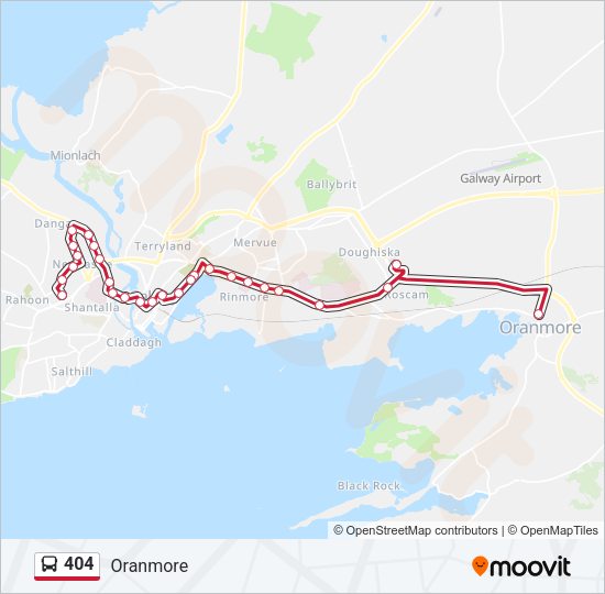 404 Bus Line Map