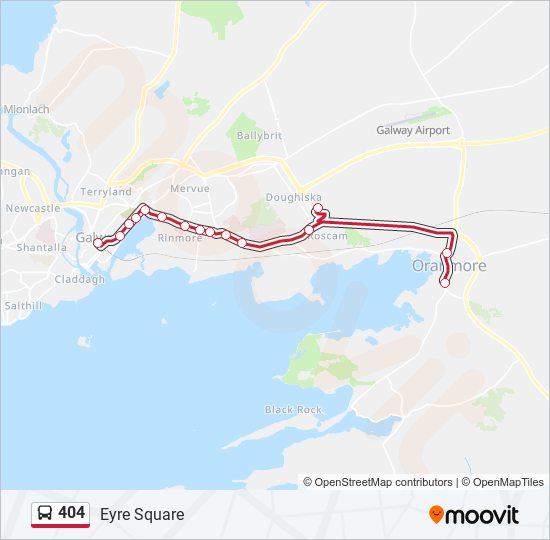 404 Bus Line Map