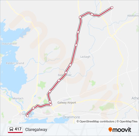 417 bus Line Map