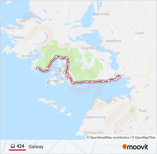 424 Bus Line Map