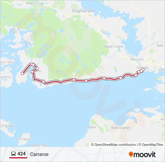 424 Bus Line Map