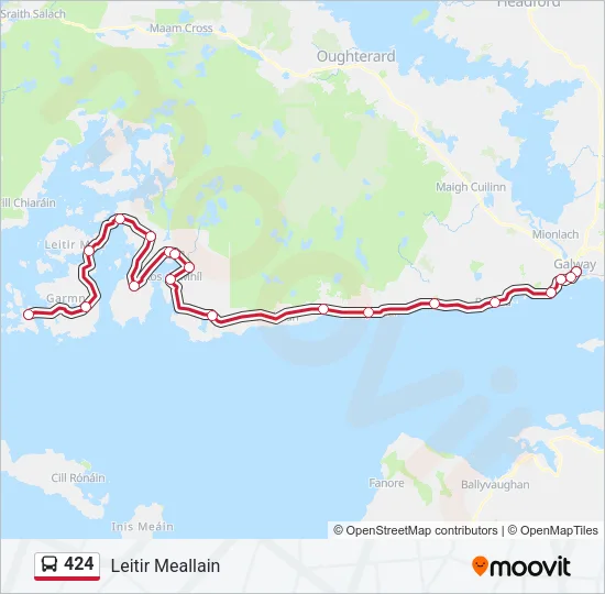 424 Bus Line Map
