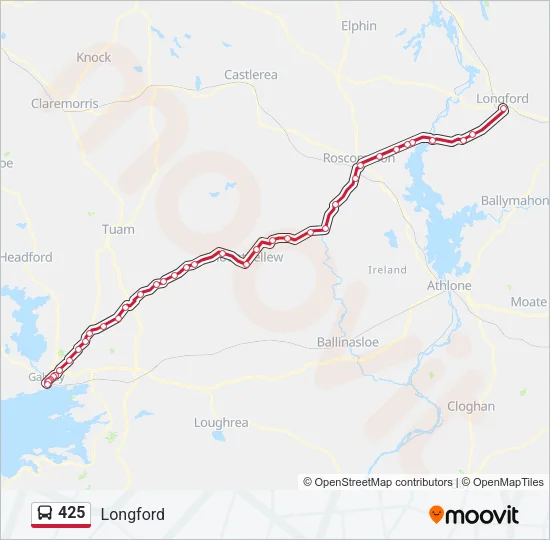 425 Bus Line Map