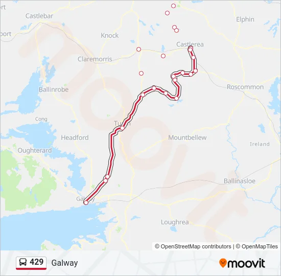 429 Bus Line Map