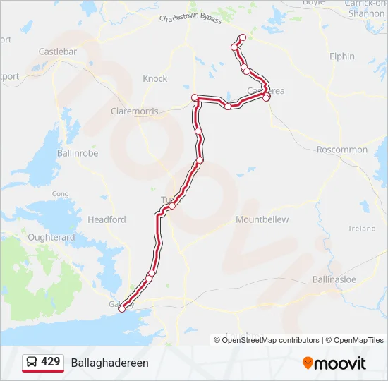 429 Bus Line Map
