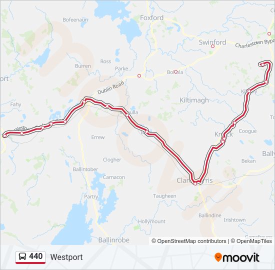 440 bus Line Map