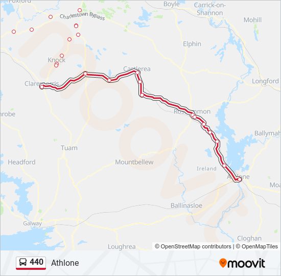 440 bus Line Map