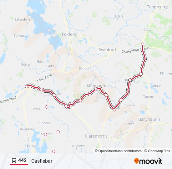 442 bus Line Map