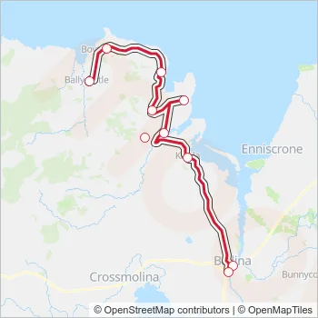 445 Bus Line Map