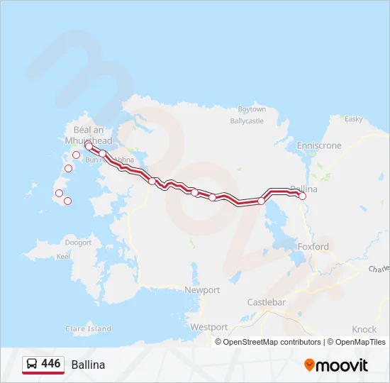 446 Bus Line Map