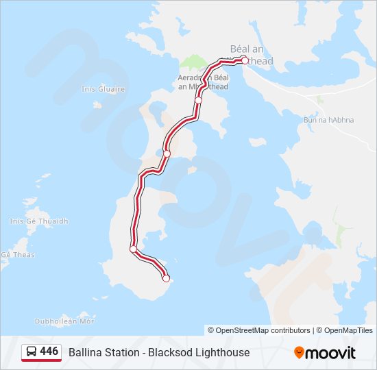 446 bus Line Map