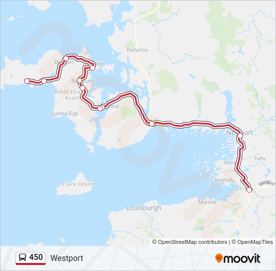 450 bus Line Map