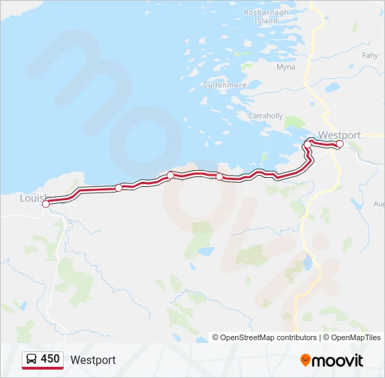 450 Bus Line Map