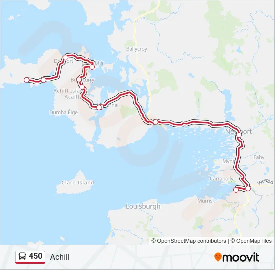 450 Bus Line Map