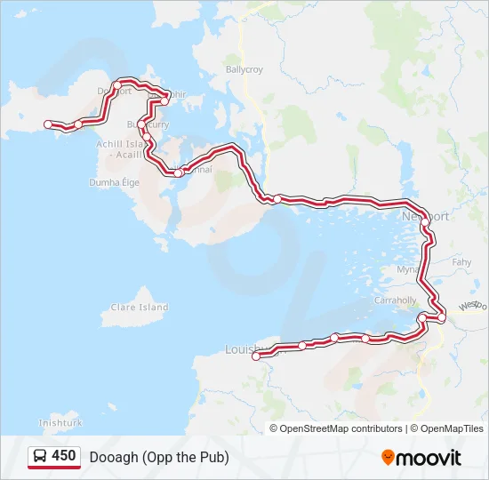 450 Bus Line Map