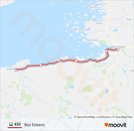 450 bus Line Map