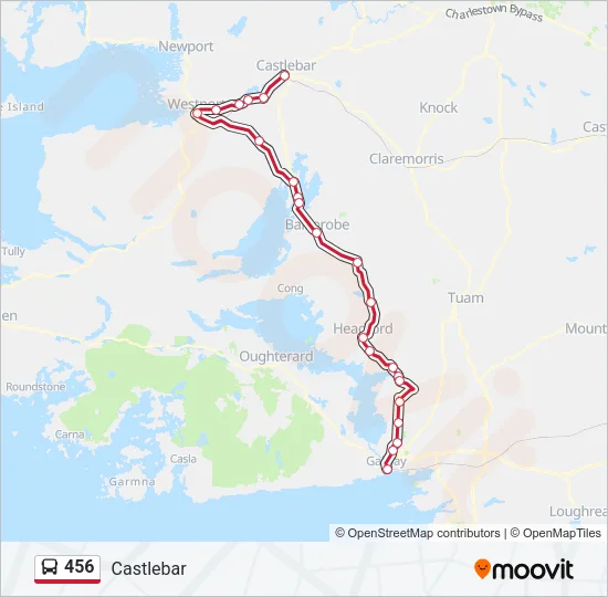 456 Bus Line Map