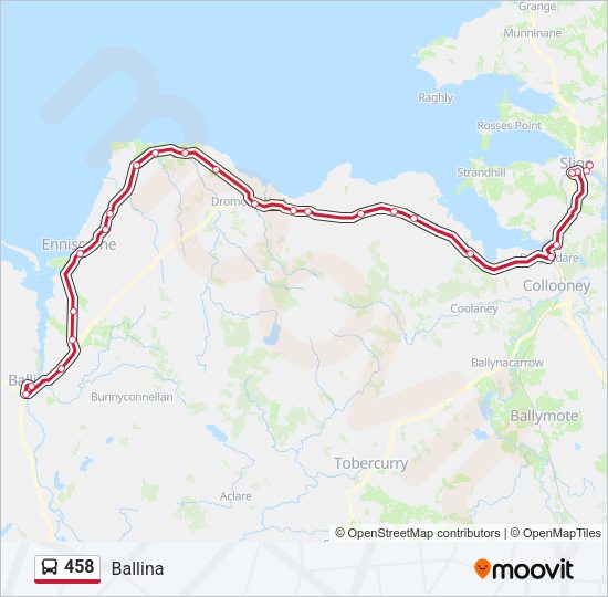 458 Bus Line Map