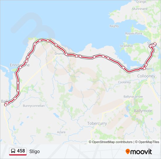 458 Bus Line Map