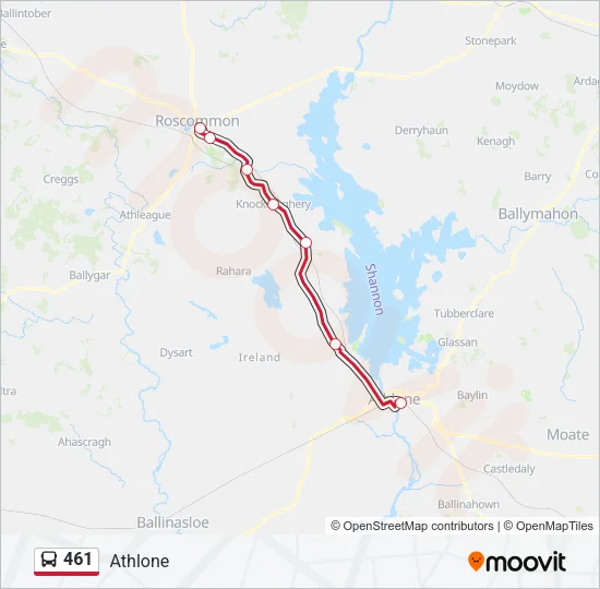 461 Bus Line Map
