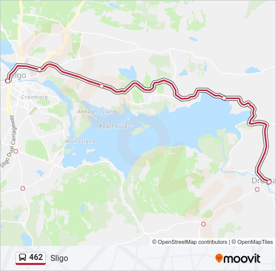 462 bus Line Map