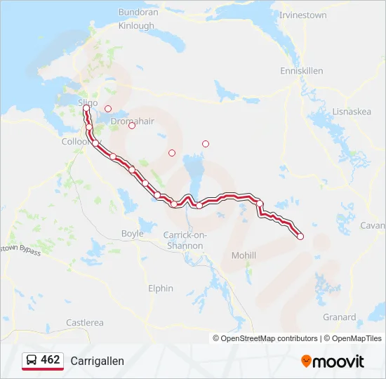 462 Bus Line Map