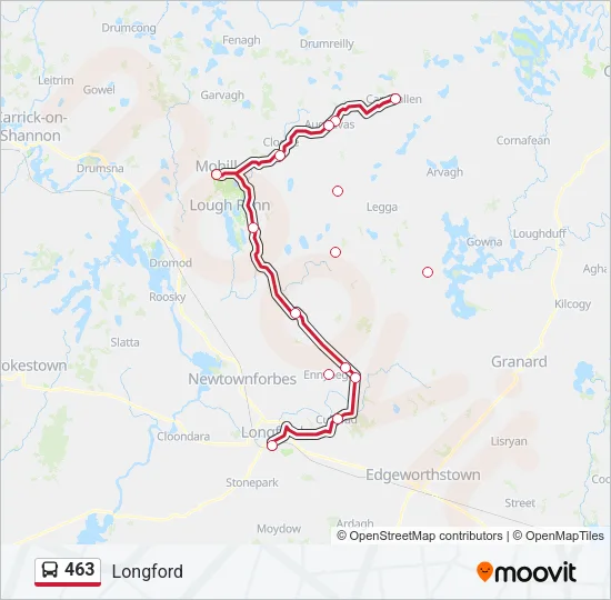 463 Bus Line Map
