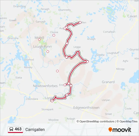 463 Bus Line Map