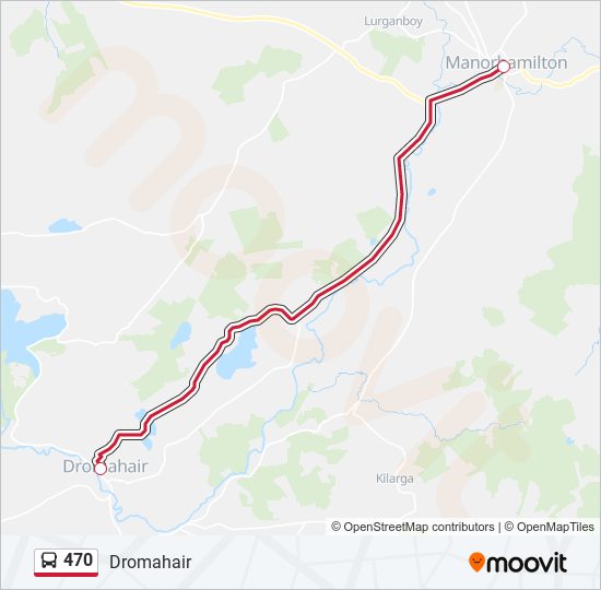 470 Bus Line Map