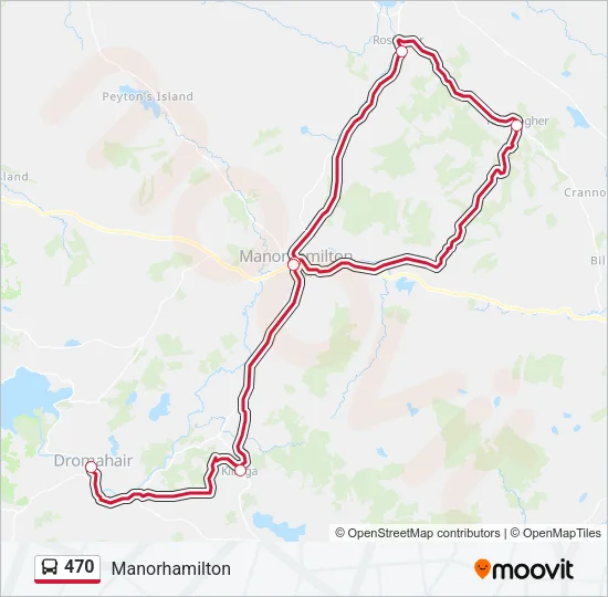 470 Bus Line Map