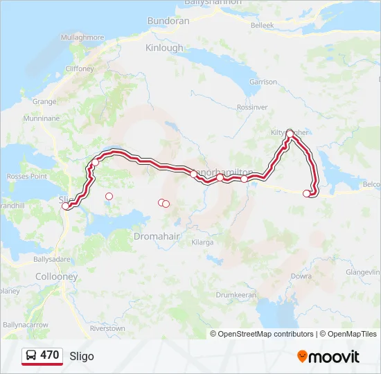 470 Bus Line Map