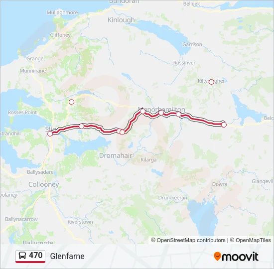 470 Bus Line Map