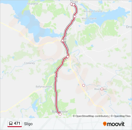 471 Bus Line Map