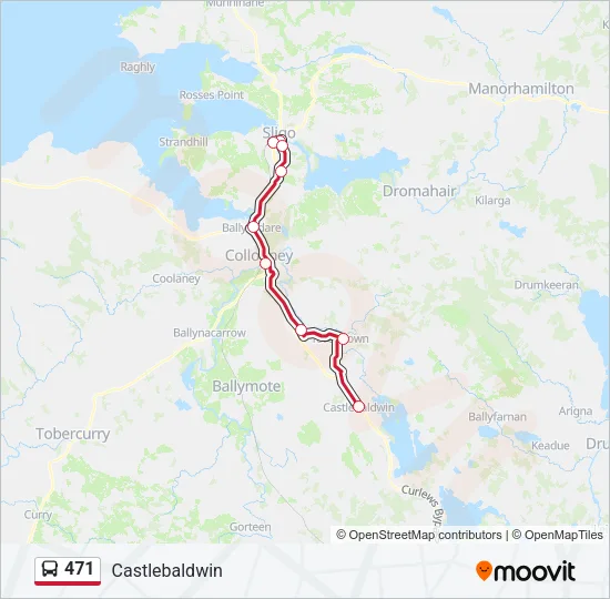 471 Bus Line Map