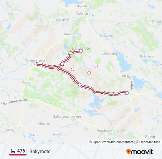 476 Bus Line Map