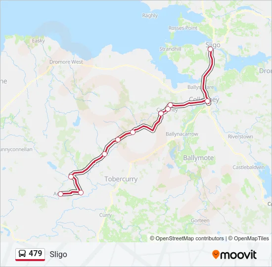 479 Bus Line Map