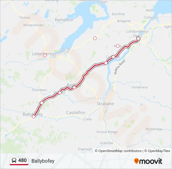 480 Bus Line Map