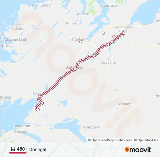 480 Bus Line Map