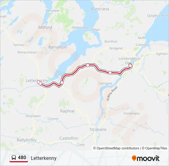480 Bus Line Map