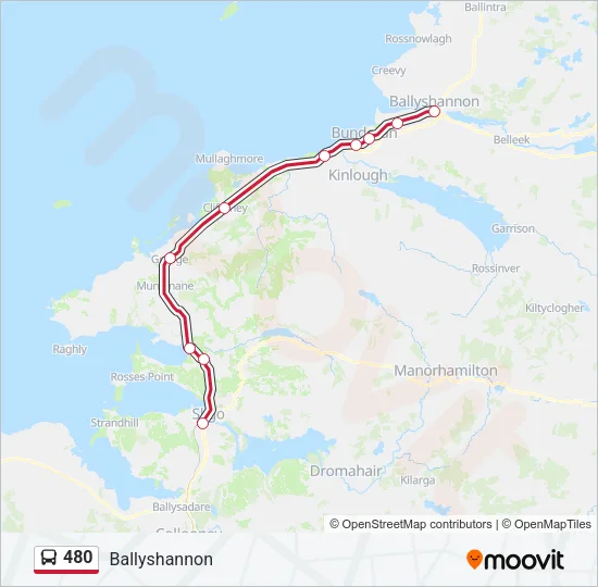 480 Bus Line Map