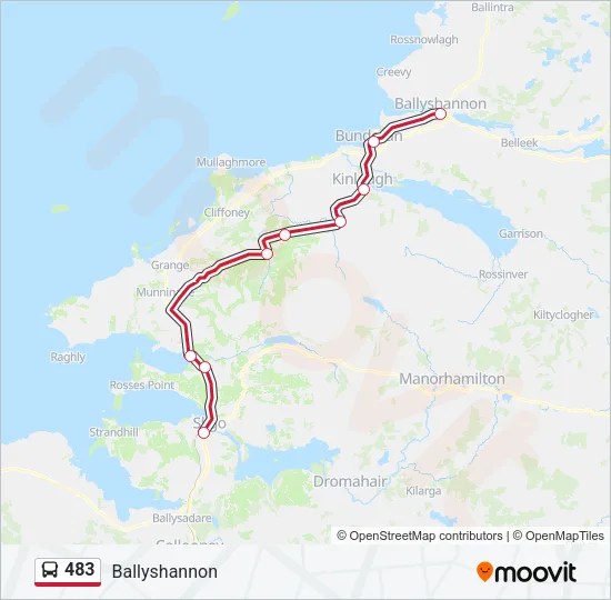 483 Bus Line Map