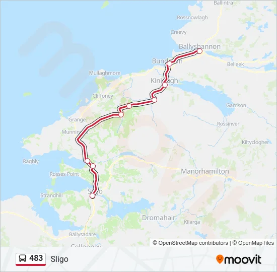 483 Bus Line Map