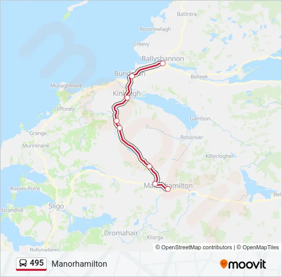 495 Bus Line Map